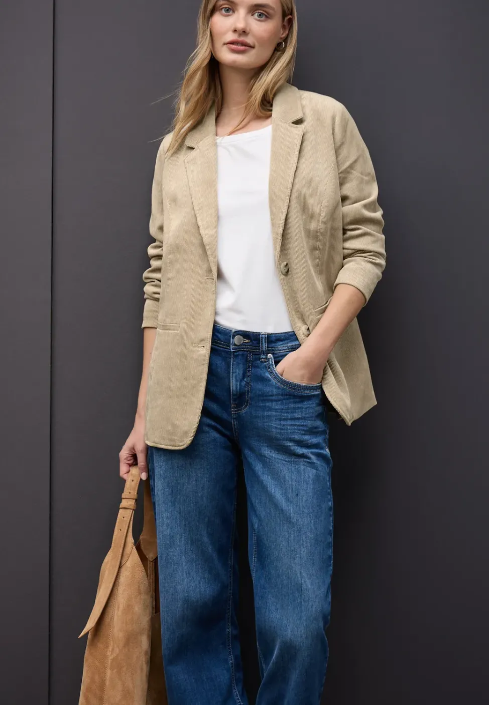 Langer Cord-Blazer