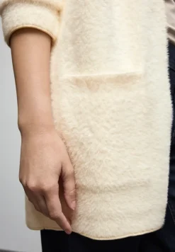 Langer Federgarn Cardigan