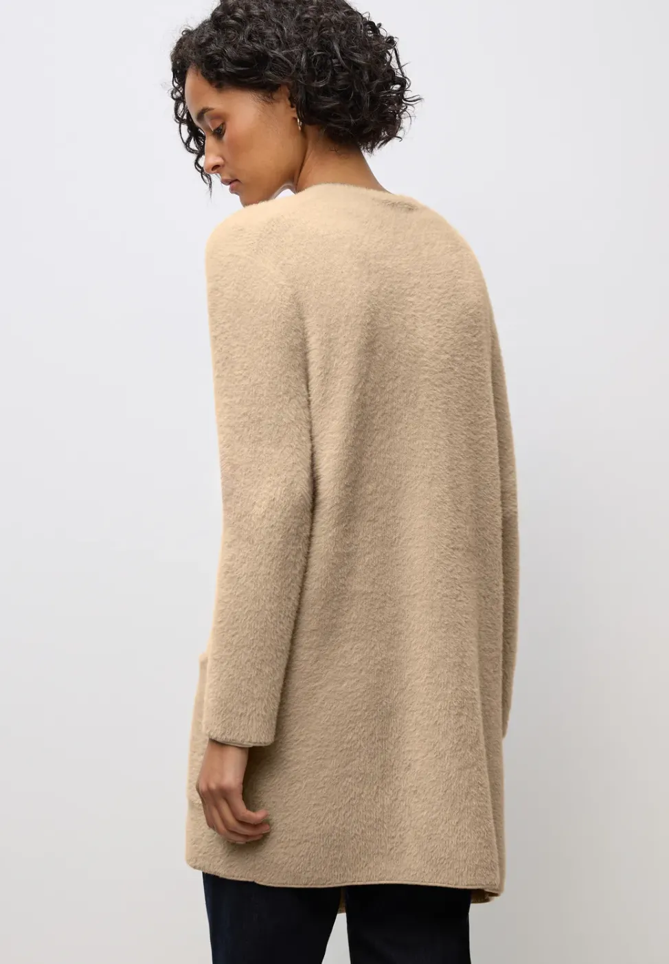 Langer Federgarn Cardigan
