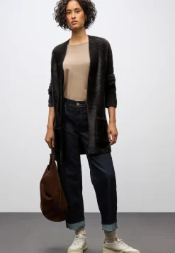 Langer Federgarn Cardigan
