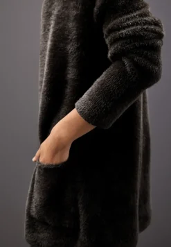 Langer Federgarn Cardigan