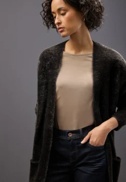 Langer Federgarn Cardigan