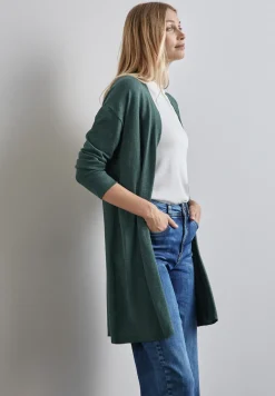 Langer Feinstrickcardigan