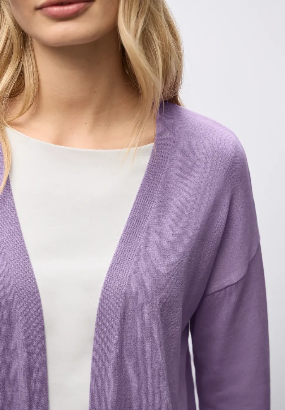 Langer Feinstrickcardigan