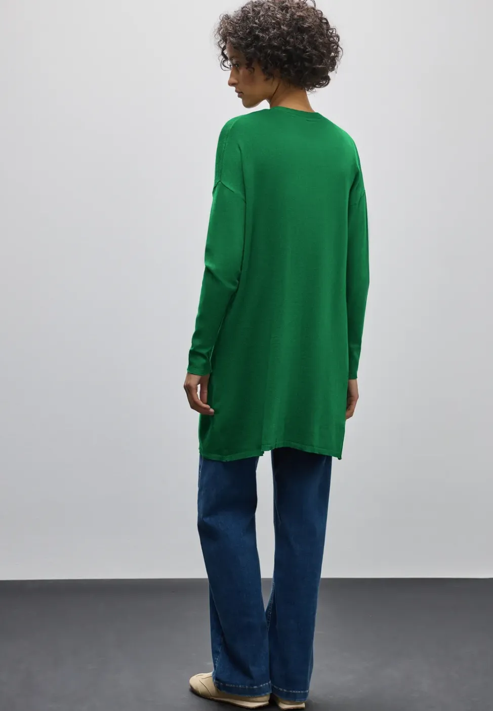 Langer Feinstrickcardigan