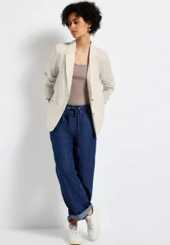 Langer Leinenblazer