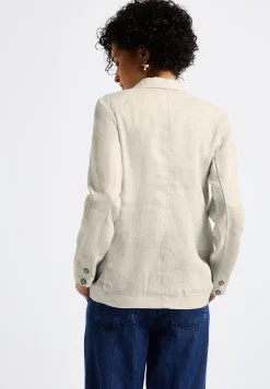 Langer Leinenblazer