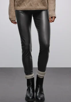 Leder Look Leggings