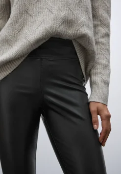Leder Look Leggings