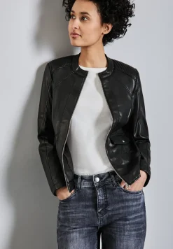 Leder-Look Jacke