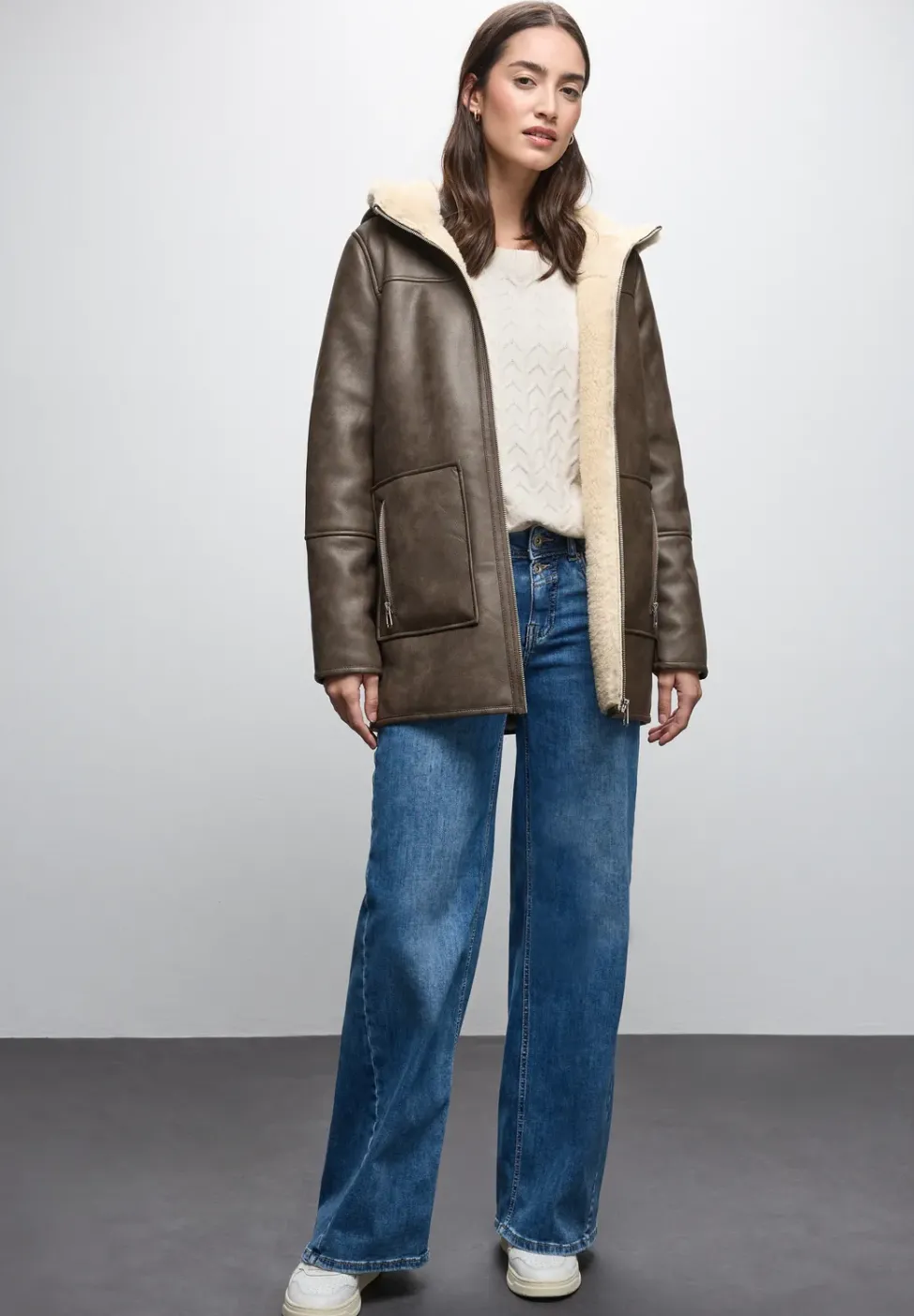 Leder-Look Jacke
