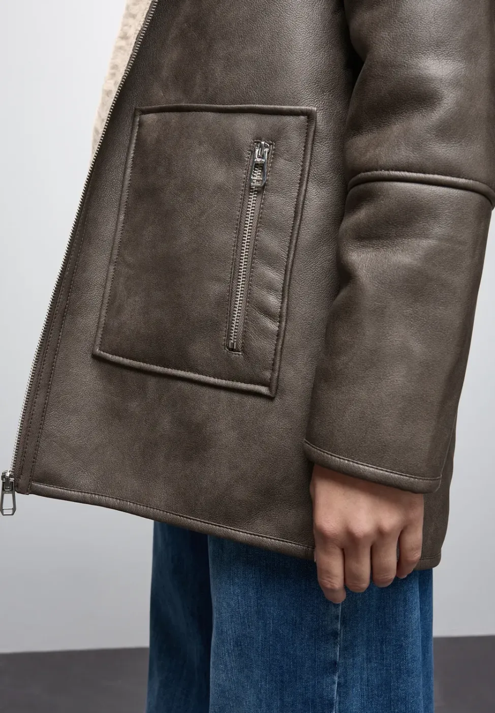 Leder-Look Jacke