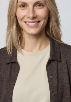 Leichte Langam Jacke in Leinen-Optik
