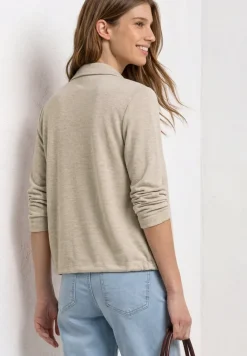 Leichte Langam Jacke in Leinen-Optik