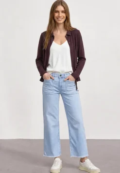 Leichte Langam Jacke in Leinen-Optik