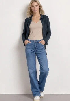 Leichte Langam Jacke in Leinen-Optik