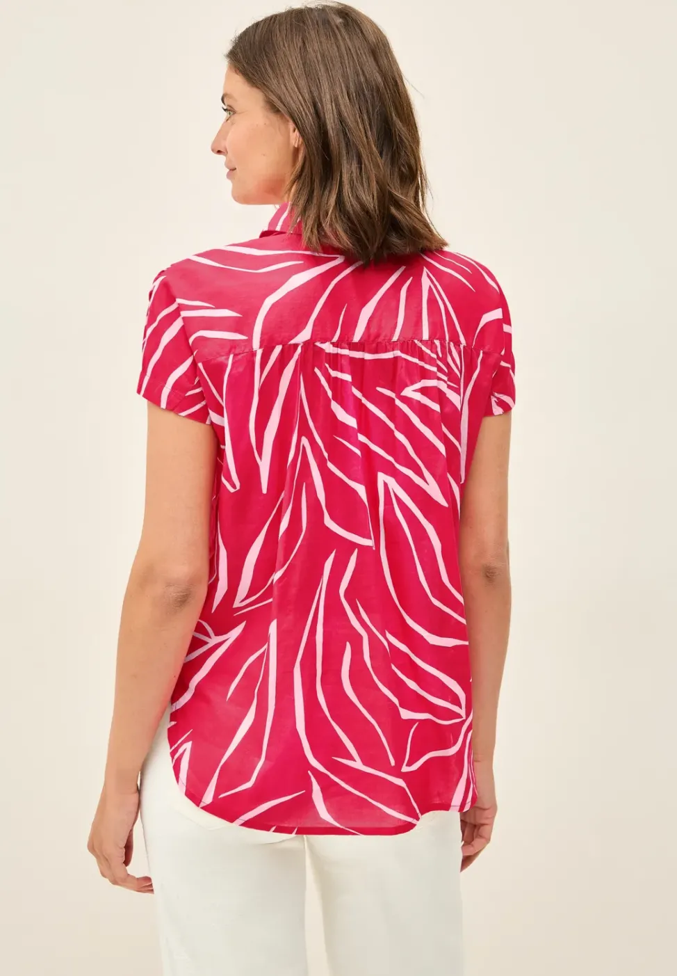 Leichte Baumwollhemdbluse