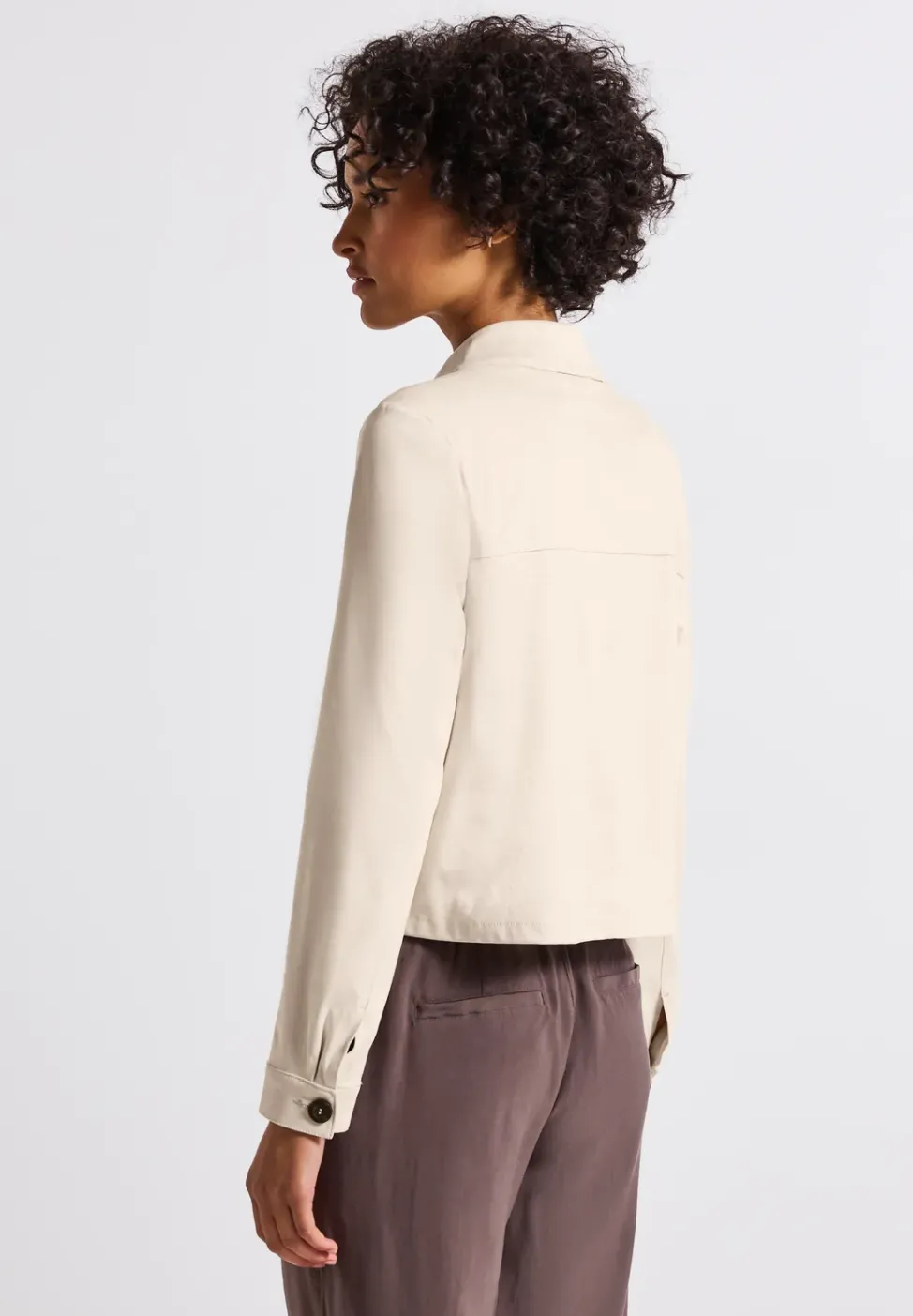 Leichtes Velours Overshirt