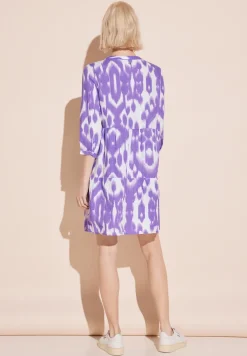Leinen Kleid mit Print