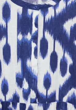 Leinen Kleid mit Print