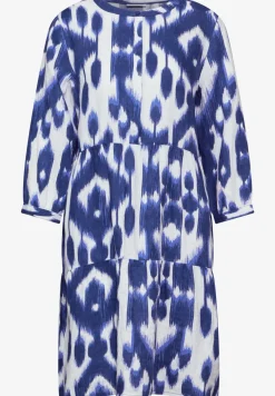 Leinen Kleid mit Print