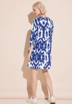 Leinen Kleid mit Print