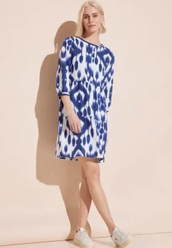 Leinen Kleid mit Print