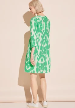 Leinen Kleid mit Print