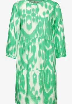 Leinen Kleid mit Print