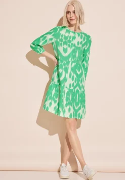 Leinen Kleid mit Print