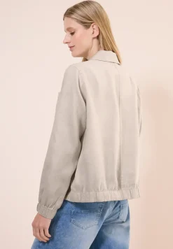 Leinenblouson mit Hemdkragen