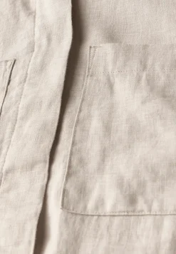 Leinenblouson mit Hemdkragen