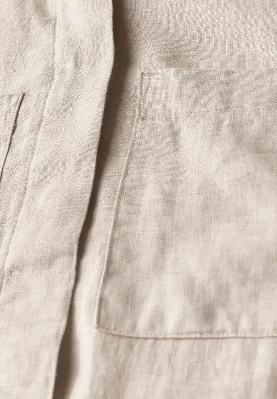 Leinenblouson mit Hemdkragen