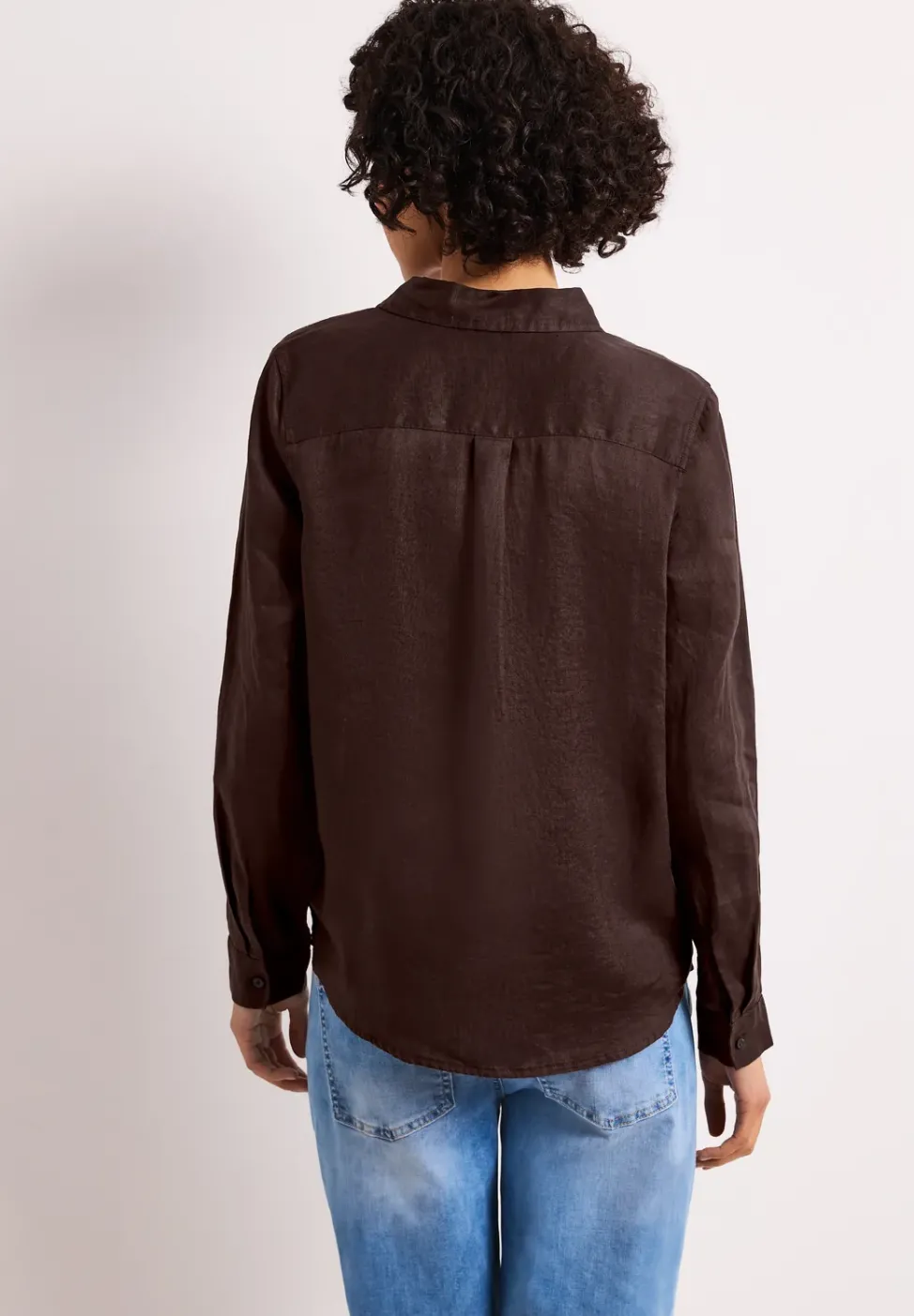 Leinenbluse mit Brusttaschen