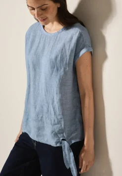 Leinen Chambray-Bluse