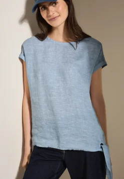 Leinen Chambray-Bluse