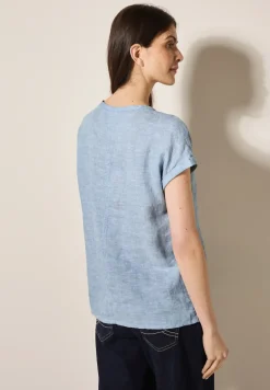 Leinen Chambray-Bluse