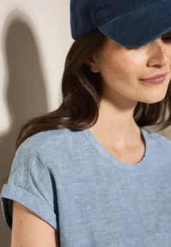 Leinen Chambray-Bluse