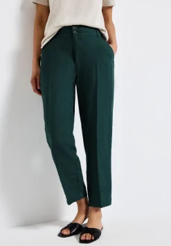 Leinen-Chino im Casual Fit