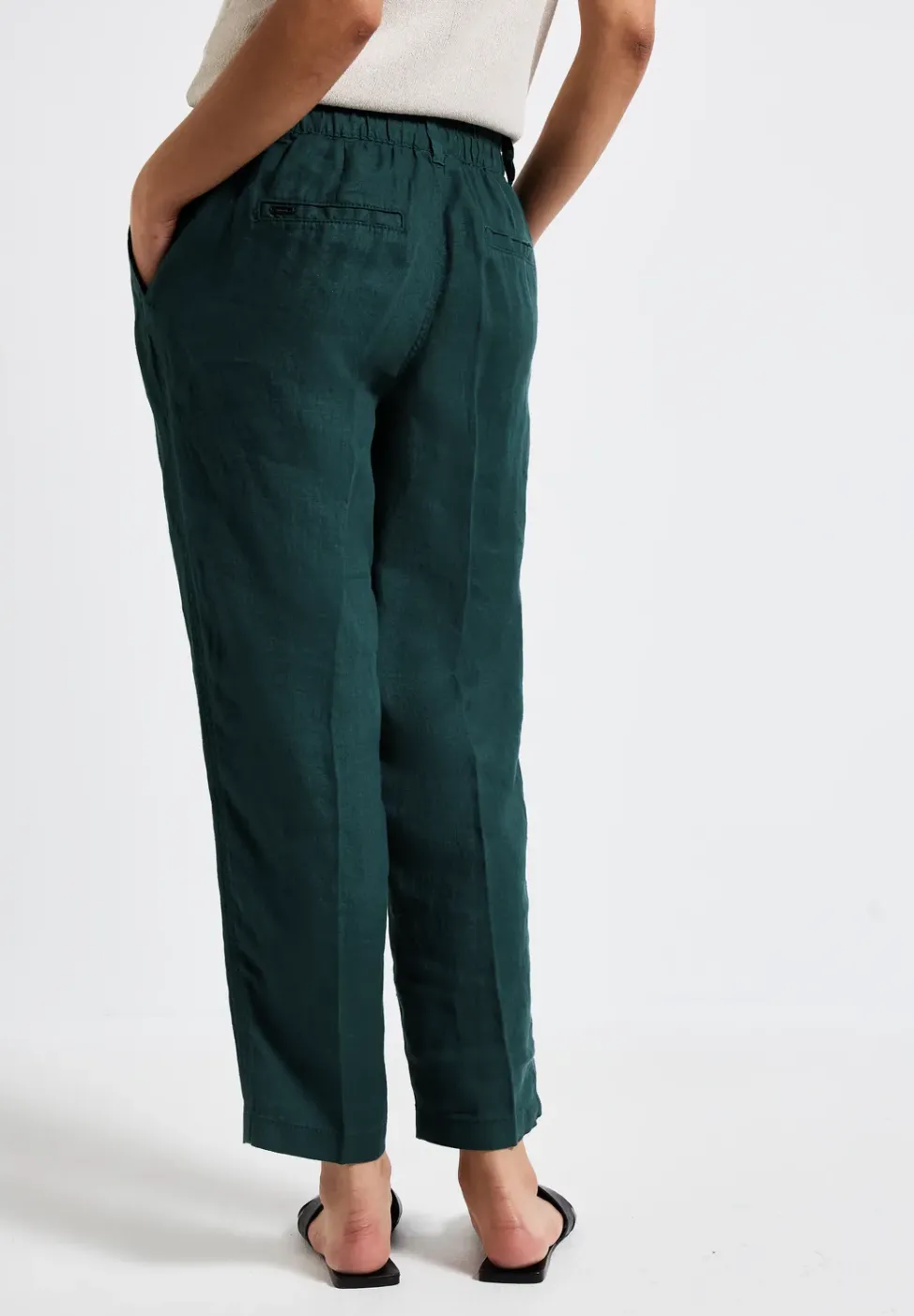 Leinen-Chino im Casual Fit