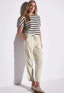 Leinenhose im Cargo-Look