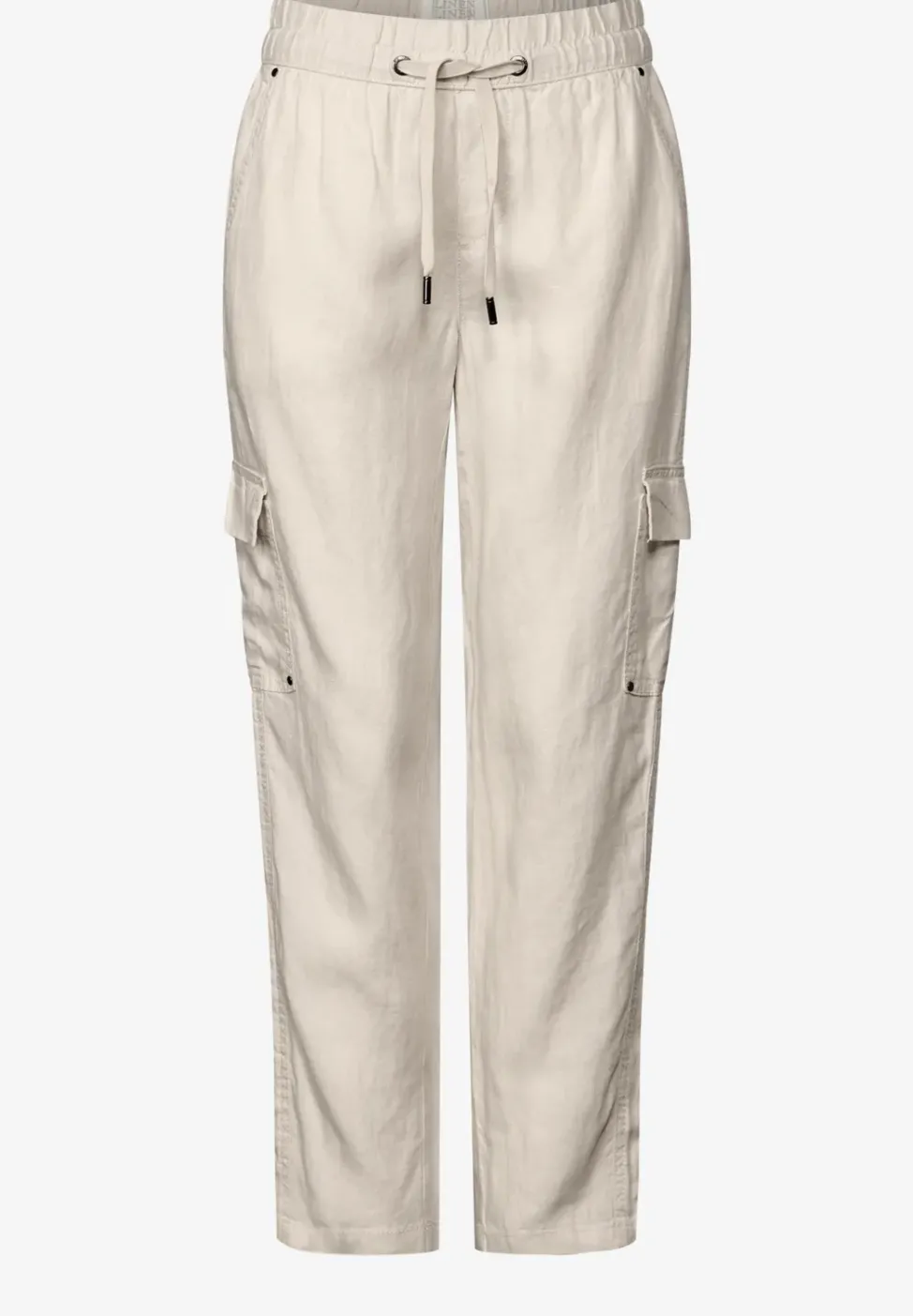 Leinenhose im Cargo-Look