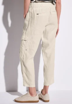 Leinenhose im Cargo-Look