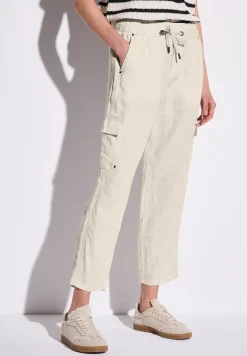 Leinenhose im Cargo-Look