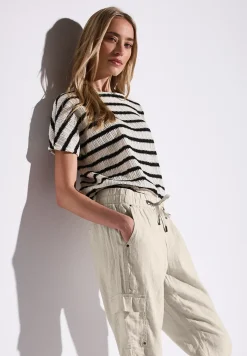 Leinenhose im Cargo-Look