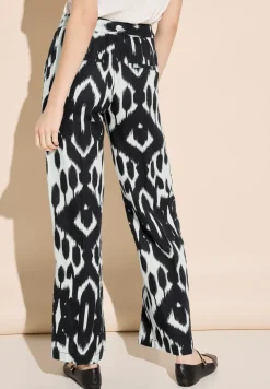 Leinenhose mit Print