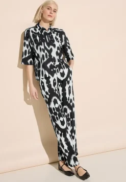 Leinenhose mit Print