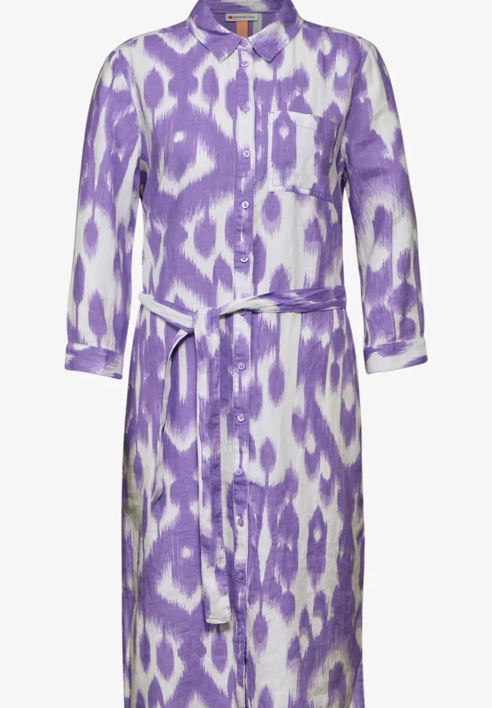 Leinenkleid mit Print