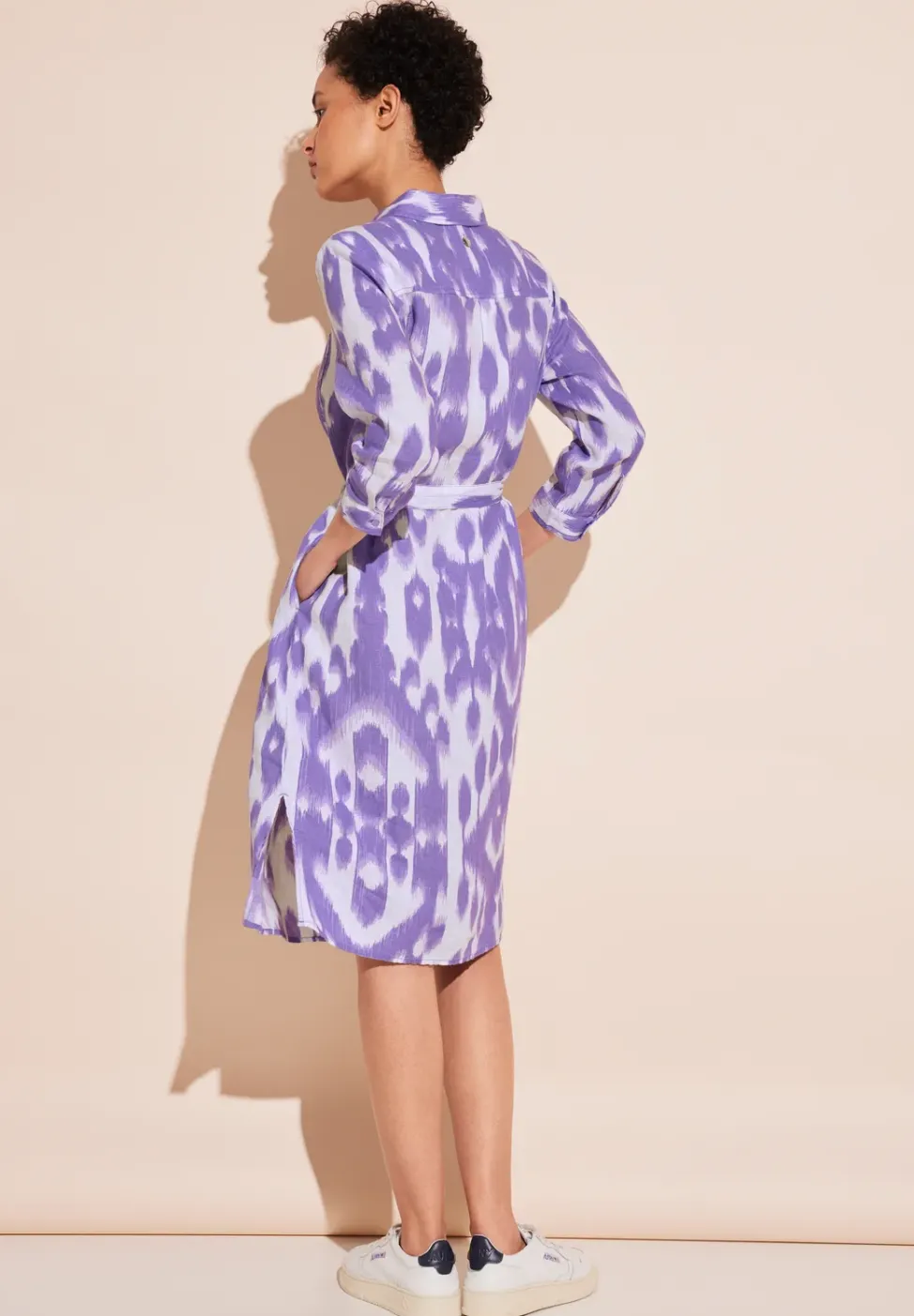 Leinenkleid mit Print