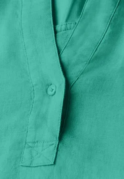 Leinen-Longbluse